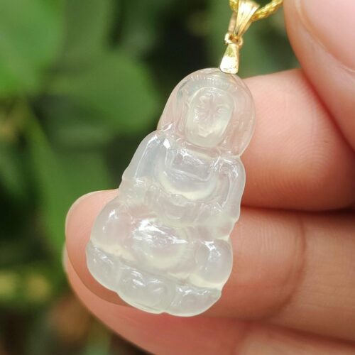 Icy Guanyin Jadeite Necklace Image 5