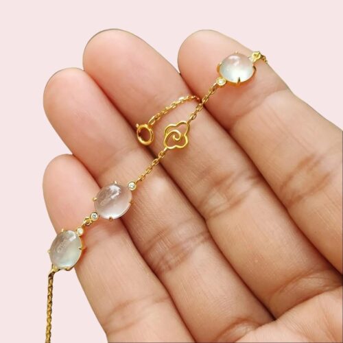 Icy Translucent Jadeite Bracelet