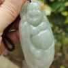 Laughing Buddha Jadeite Carving Pendant - Singapore Simei HDB Meragi Park YPQ front view Certified Passed 6