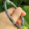 59mm Black Jadeite Bangle - image 9