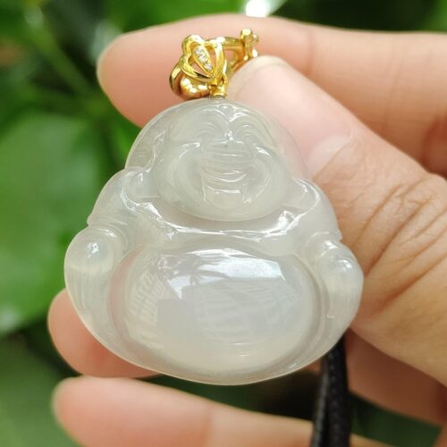 Jade Buddha Necklace - Location: SG Jalan Meragi Park Simei HDB Playground - Y.P.Q Certified reflection testing Pass 6