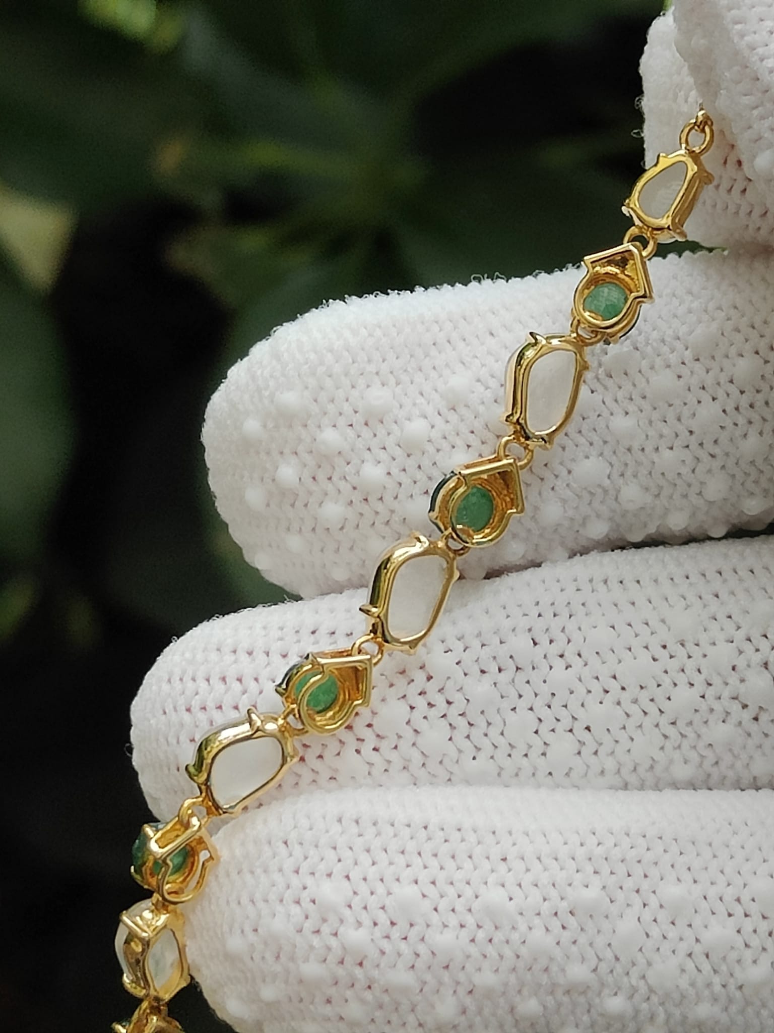 18K Gold & Type A Jadeite Element Bracelet