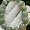 Natural Type A Jadeite Bead Bracelet 13.88mm * 16 beads Image 3