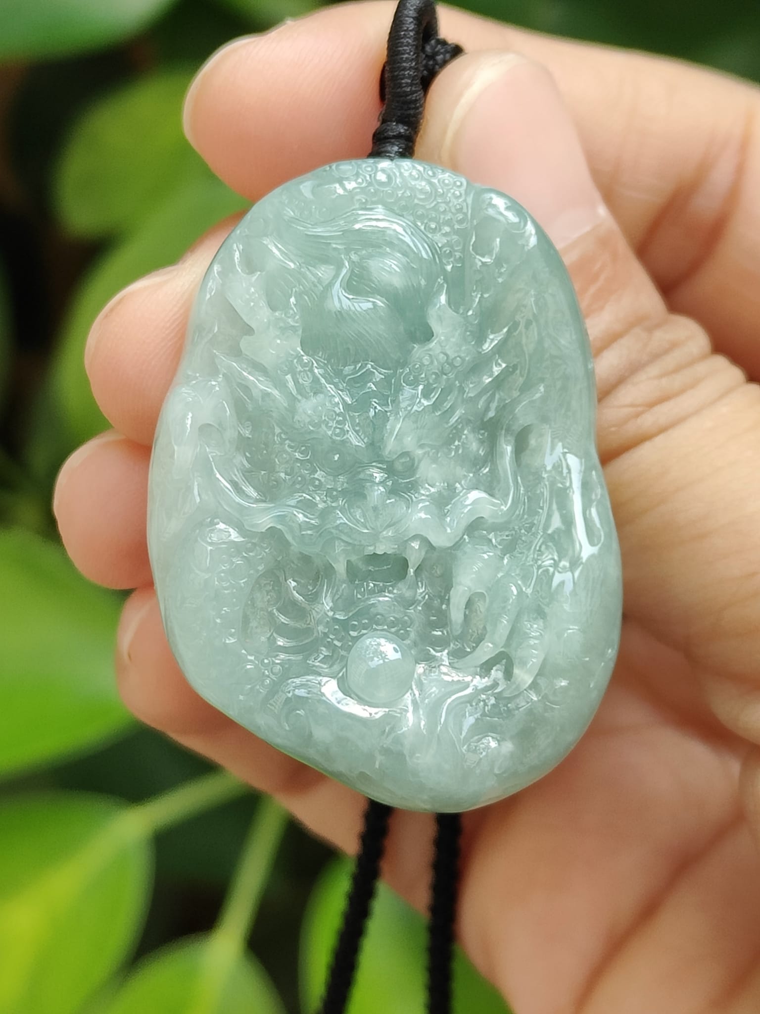 Energy Conduit Pendant Natural Jade Guardian Pendant