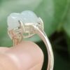 Natural Jadeite & S925 Silver Adjustable Ring - location Jalan Meragi Park Simei Playground - Y.P.Q Certified Testing Approved 4