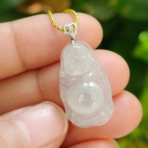 Laughing Buddha Jadeite Pendant - Location: Jalan Meragi Park Simei HDB Playground - Y.P.Q Translucent Test Certified Approved 6