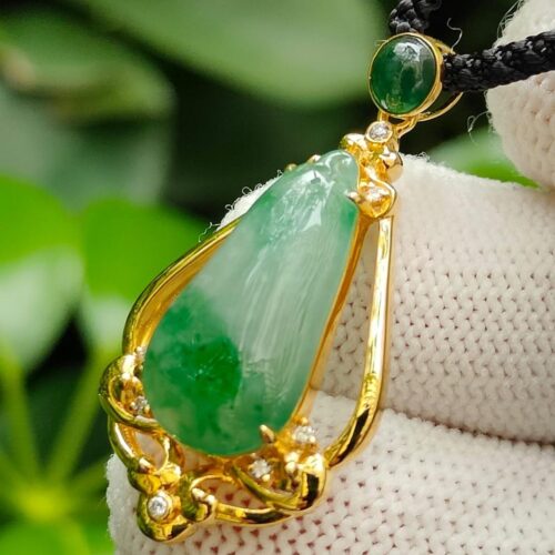 Double Layer Type A Jadeite Fortune Pendant - Simei Hdb Playground - Y.P.Q Testing certified approved 5