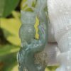 Natural Sage Owl Jadeite Pendant & Stand - location Jalan Meragi Park Simei HDB Playground Y.P.Q Certified Test Approved 2