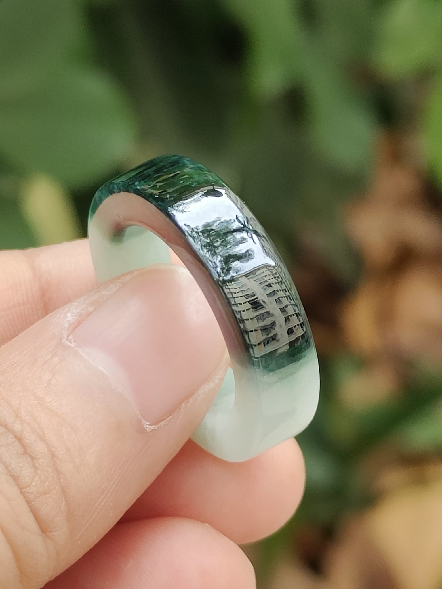 Gradient Jade Ring