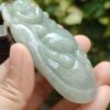 Laughing Buddha Jadeite Carving Pendant - Singapore Simei HDB Meragi Park YPQ Garden view Certified Passed 11