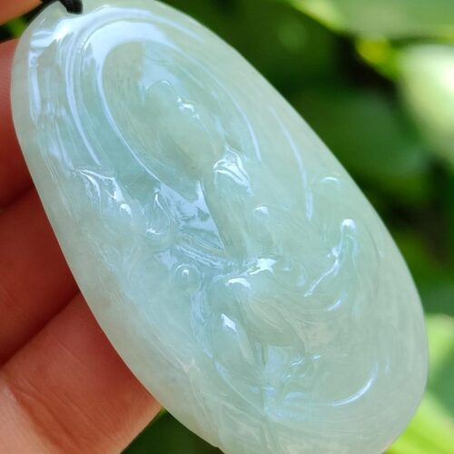 GUANYIN'S SECRET WEAPON Jadeite Pendant - Location: SG Jalan Meragi Park Simei HDB playground - Y.P.Q Certified pendant test 3