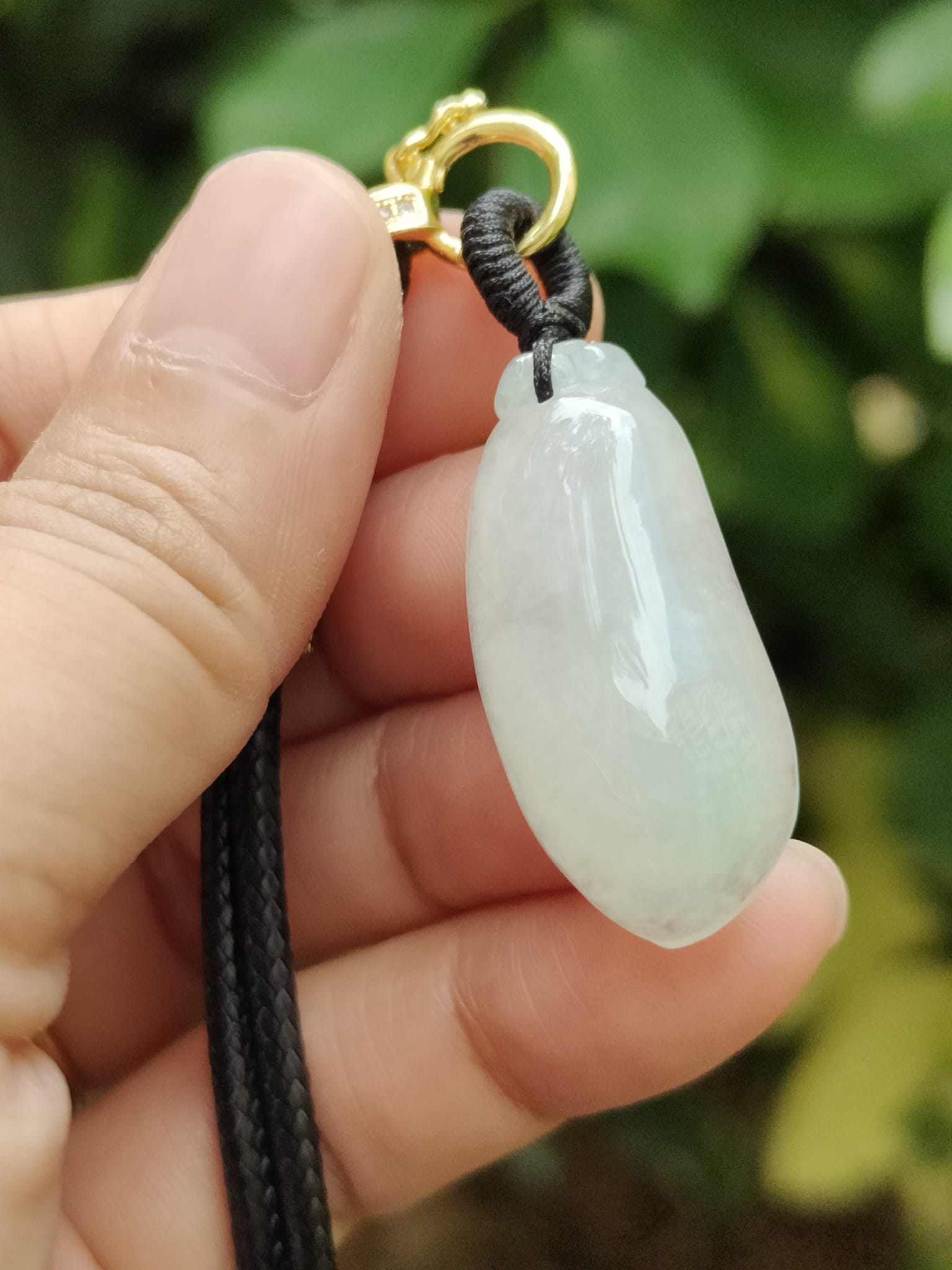 Harmony Gourd Jadeite Pendant