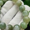 Natural Type A Jadeite Bead Bracelet 13.88mm * 16 beads Image 4
