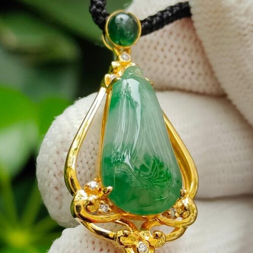 Double Layer Type A Jadeite Fortune Pendant - Simei Hdb Playground - Y.P.Q Testing certified approved 2