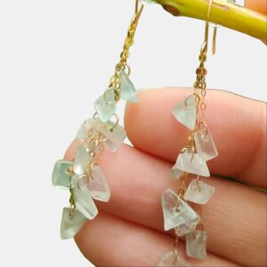 18K Ice Jade Earrings - location: SG Jalan Meragi Park Simei Playground - Y.P.Q Certified Translucent Test Passed 8
