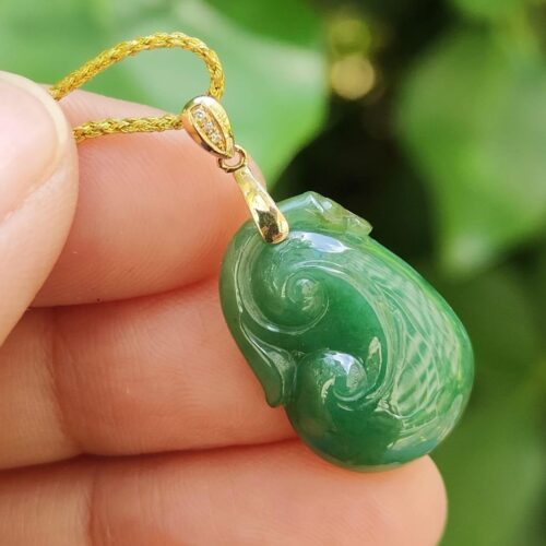 Myanmar Green Ruyi Pendant - Simei HDB Void Deck Jalan Meragi Park YPQ Certified Reflection Test Approved 7