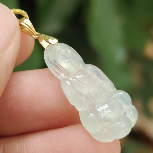 Icy Guanyin Jadeite Necklace Image 6