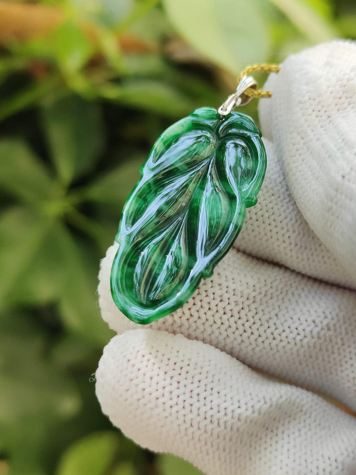 Five Elements Jadeite Leaf