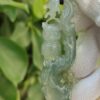 Natural Sage Owl Jadeite Pendant & Stand - location Jalan Meragi Park Simei HDB Playground Y.P.Q Certified Test Approved 1