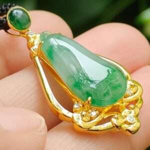 Double Layer Type A Jadeite Fortune Pendant - Simei Hdb Playground - Y.P.Q Testing certified approved 9