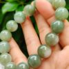 Natural Type A Jadeite Bead Bracelet 13.88mm * 16 beads Image 9