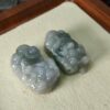 Vintage Matched Jade Pixiu Duo - Indoor Matching Y.P.Q Certified Test Approved 9