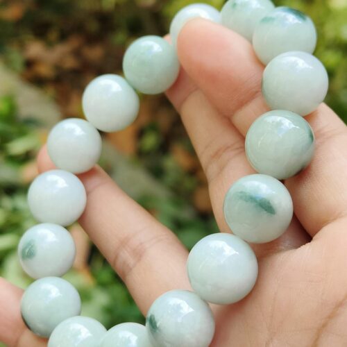 Wood Element Jade Bracelet - Location: Jalan Meragi Park Singapore Simei - Y.P.Q Certified Testing - Approved 2
