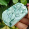 Pixiu Talisman - Type A Natura Jadeite Pendant - location: Jalan Meragi Park Simei Playground - Y.P.Q Certified test - approved 3