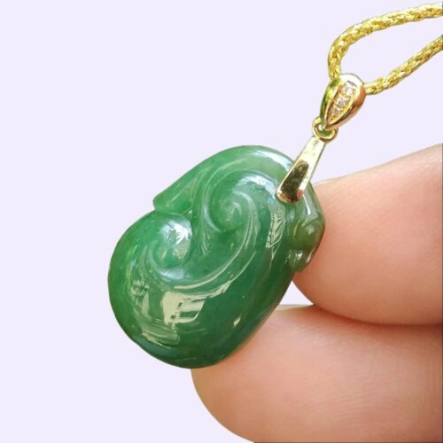 Myanmar Green Ruyi Pendant - Simei HDB Void Deck Jalan Meragi Park YPQ Certified Background Test Approved 10