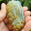 Super Rare Carved Lotus Jadeite Pendant – Natural Type A Jadeite YPQ Certified Meragi Park HDB Simei Void Deck Passed Museum-Quality Craftsmanship 6