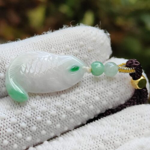 Water Element Jade Fish Pendant - Location: Jalan Meragi Park Simei HDB Playground - Y.P.Q certified test - Approved 2