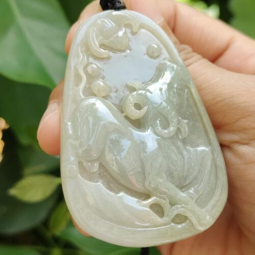 Buffalo & Bat Duo Pendants - location: simei playground jalan meragi park YPQ certified test Approved 2