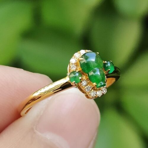 Harmony Gourd Ring- 18k - Diamonds - Locations: Simei HDB Void Deck Jalan Meragi Park YPQ Certified Test Approved 5