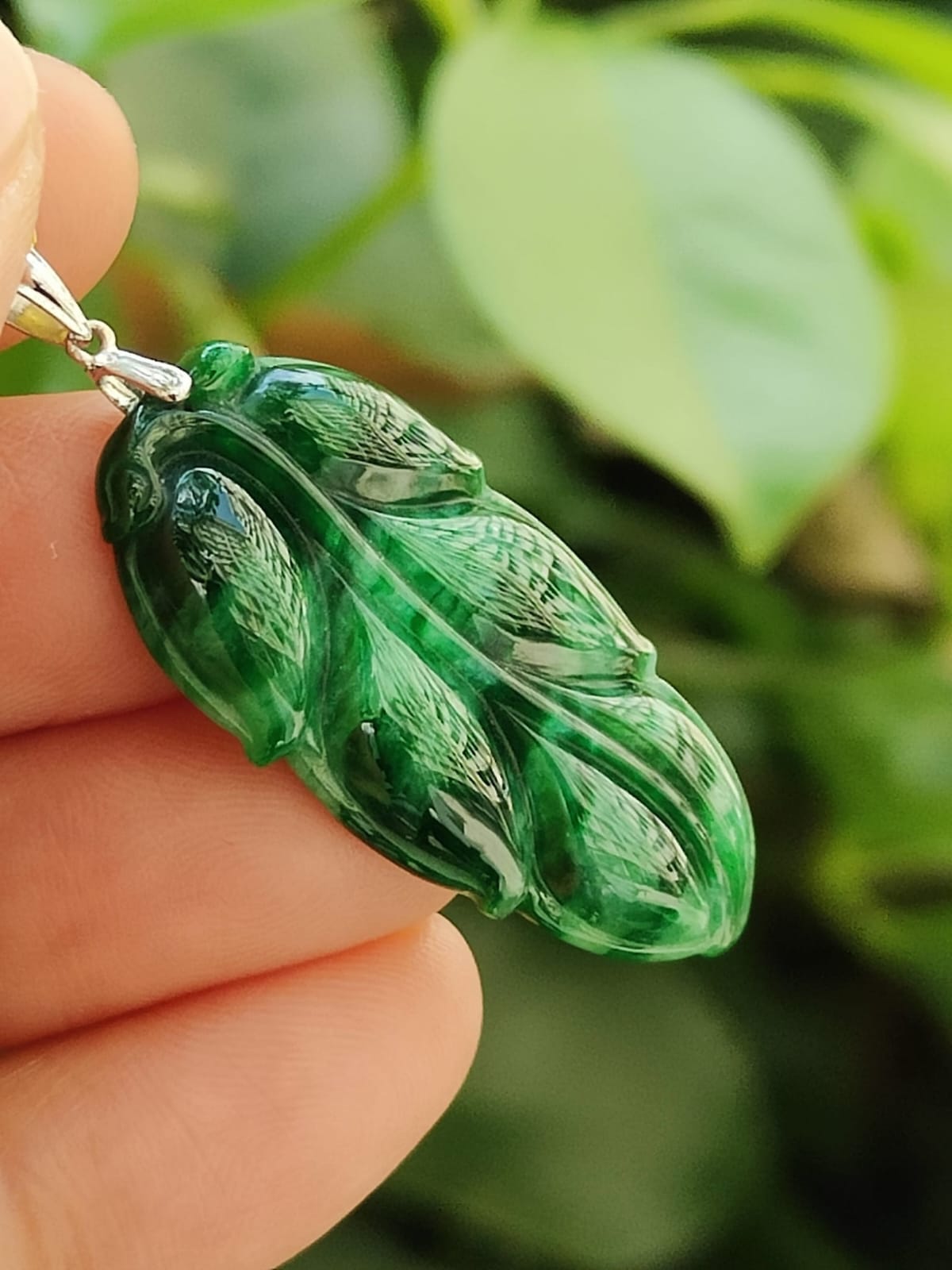 Five Elements Jadeite Leaf
