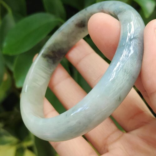 Ink-Splash Jadeite Bangle-Simei HDB Jalan Meragi Park~YPQ~Certified-Tested Approved 7