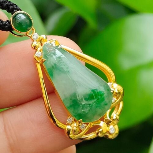 Double Layer Type A Jadeite Fortune Pendant - Simei Hdb Playground - Y.P.Q Testing certified approved 4