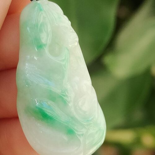 Dragon of the Depths Jadeite Pendant - Location: Jalan Meragi Park Simei HDB Void Deck - YPQ Certified approved test 1
