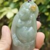 Laughing Buddha Jadeite Carving Pendant - Singapore Simei HDB Meragi Park YPQ sideview Certified Passed 3