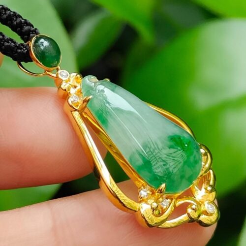 Double Layer Type A Jadeite Fortune Pendant - Simei Hdb Playground - Y.P.Q Testing certified approved 1