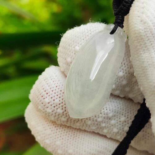 Natural Type A Fugua Jadeite Pendant - location: Jalan Meragi Road - Simei Park - Y.P.Q certified testing - approved 4