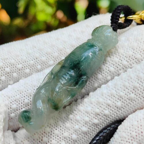 Natural Jadeite Ginseng Pendant - Location: Jalan Meragi Road - Y.P.Q certified quality testing - approved 8