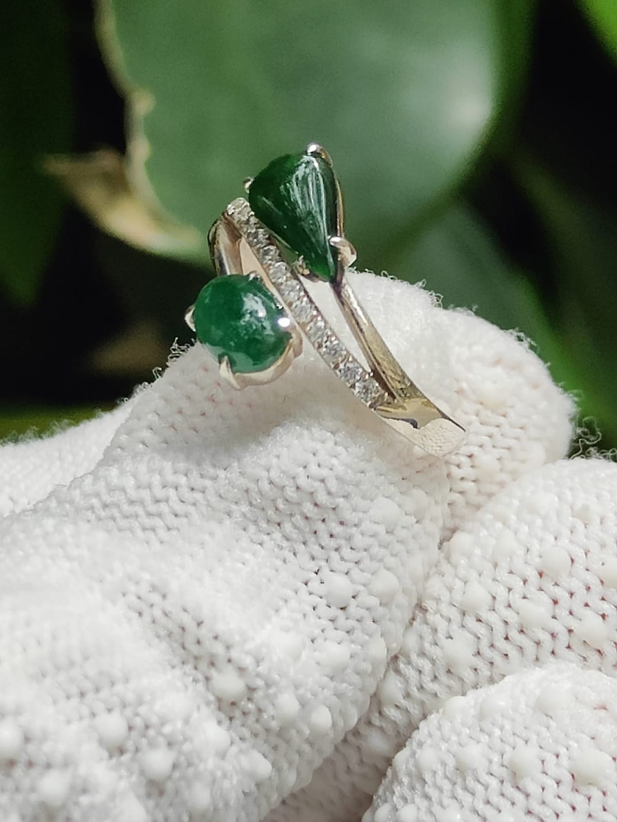 Water Element Jade Ring