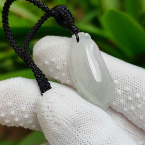 Natural Type A Fugua Jadeite Pendant - location: Jalan Meragi Road - Simei Park - Y.P.Q certified quality testing - approved 7