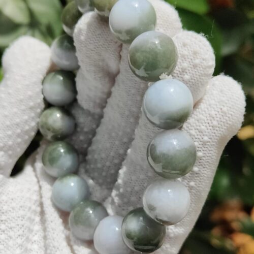 Earth Element Jade Bracelet - Location: Jalan Meragi Park Simei Estate SG - Y.P.Q Certified testing - approved 5
