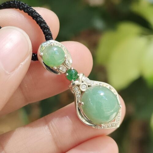 Wood & Water Jadeite Career Pendant - Location: Jalan Meragi Park - Y.P.Q certified quality testing - approved 8