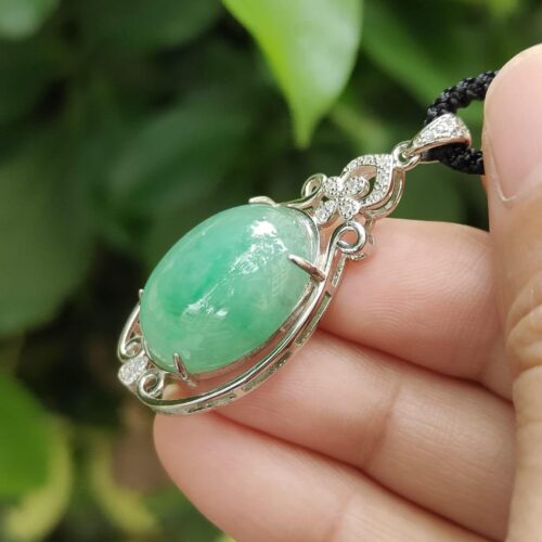 Wood Element Jade Pendant - location: Jalan Meragi Park Simei Playground - Y.P.Q certified testing - approved 1