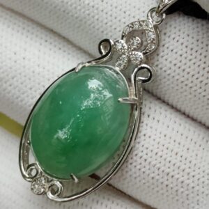 Wood Element Jade Pendant - location: Jalan Meragi Park Simei Playground - Y.P.Q certified reflection testing - approved 9