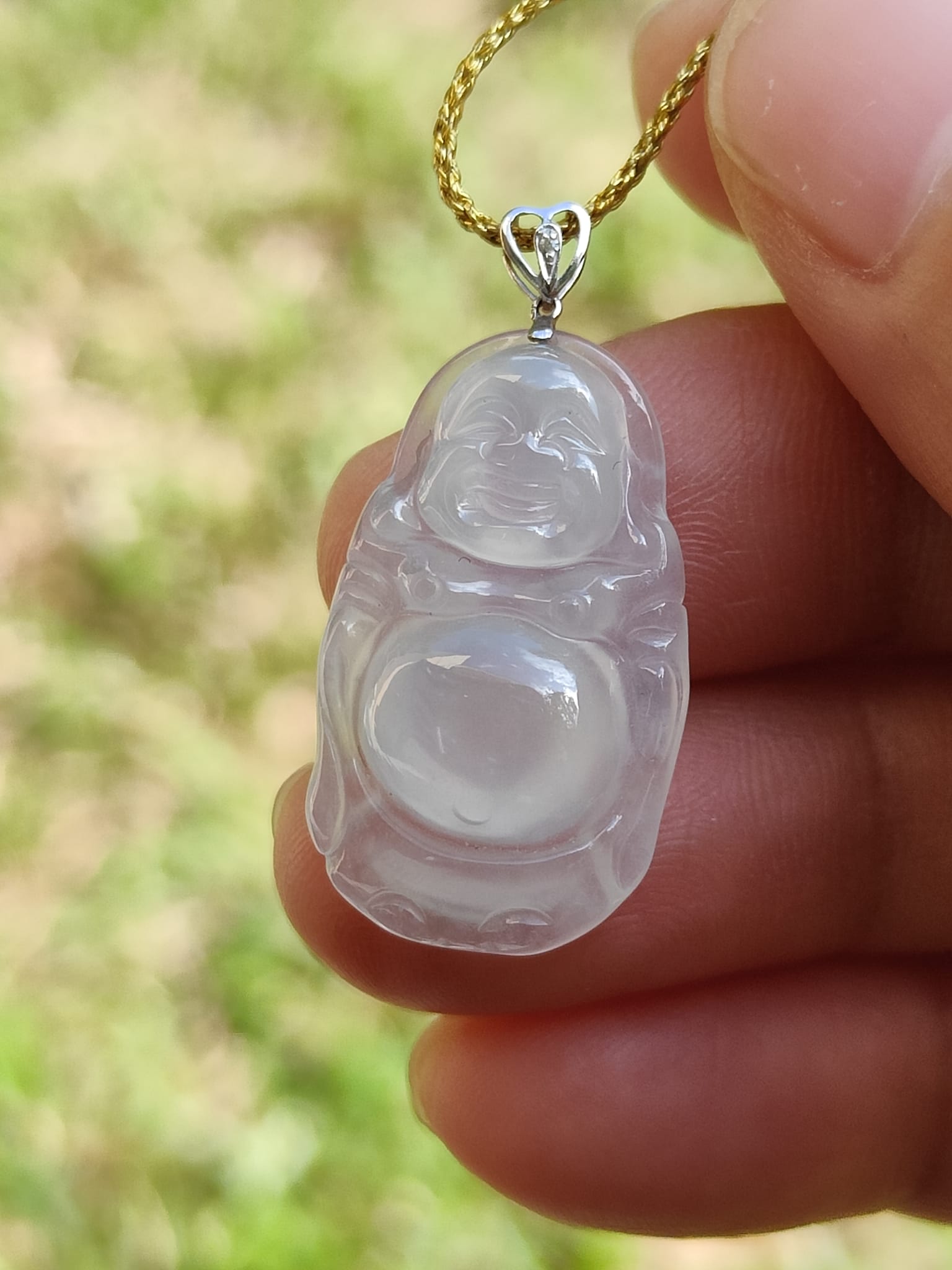 Icy Translucent Jadeite Pendant