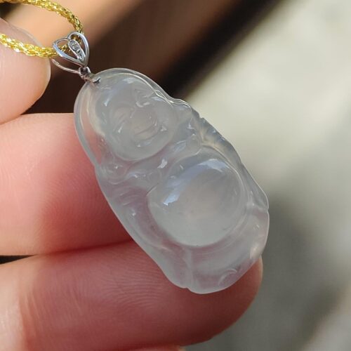 Icy Translucent Jadeite Pendant - Location: Jalan Meragi Park - Y.P.Q certified quality testing - approved 8
