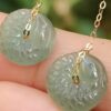 Dragon Whisperer Earrings - Your Earlobe Guardians (Sku: 18k16) Yi Pin Qian Jadeites Jade Jewelry ~Your Precious Quintessential ~ Singapore